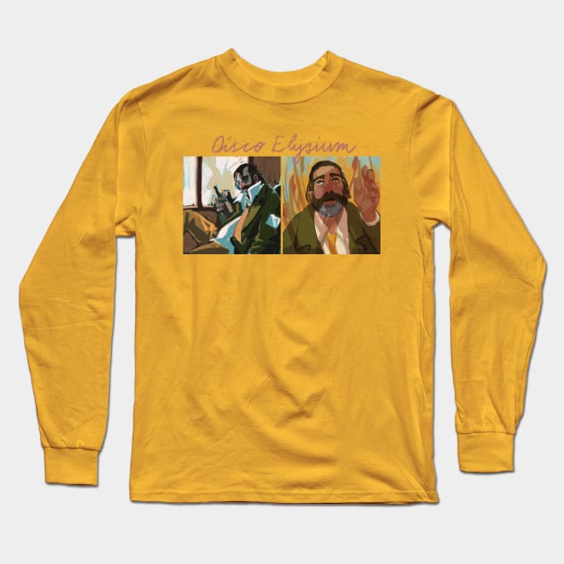 Disco Elysium - Harry du Bois Long Sleeve T-Shirt by pencilpineart